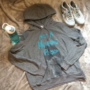 NOT A MORNING PERSON TROLL WORKOUT HOODIE